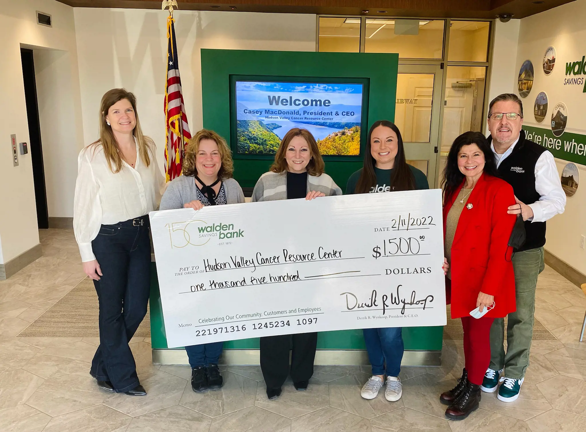 Walden Savings Bank Donates to Four Community Organizations That Focus on Quality of Life 