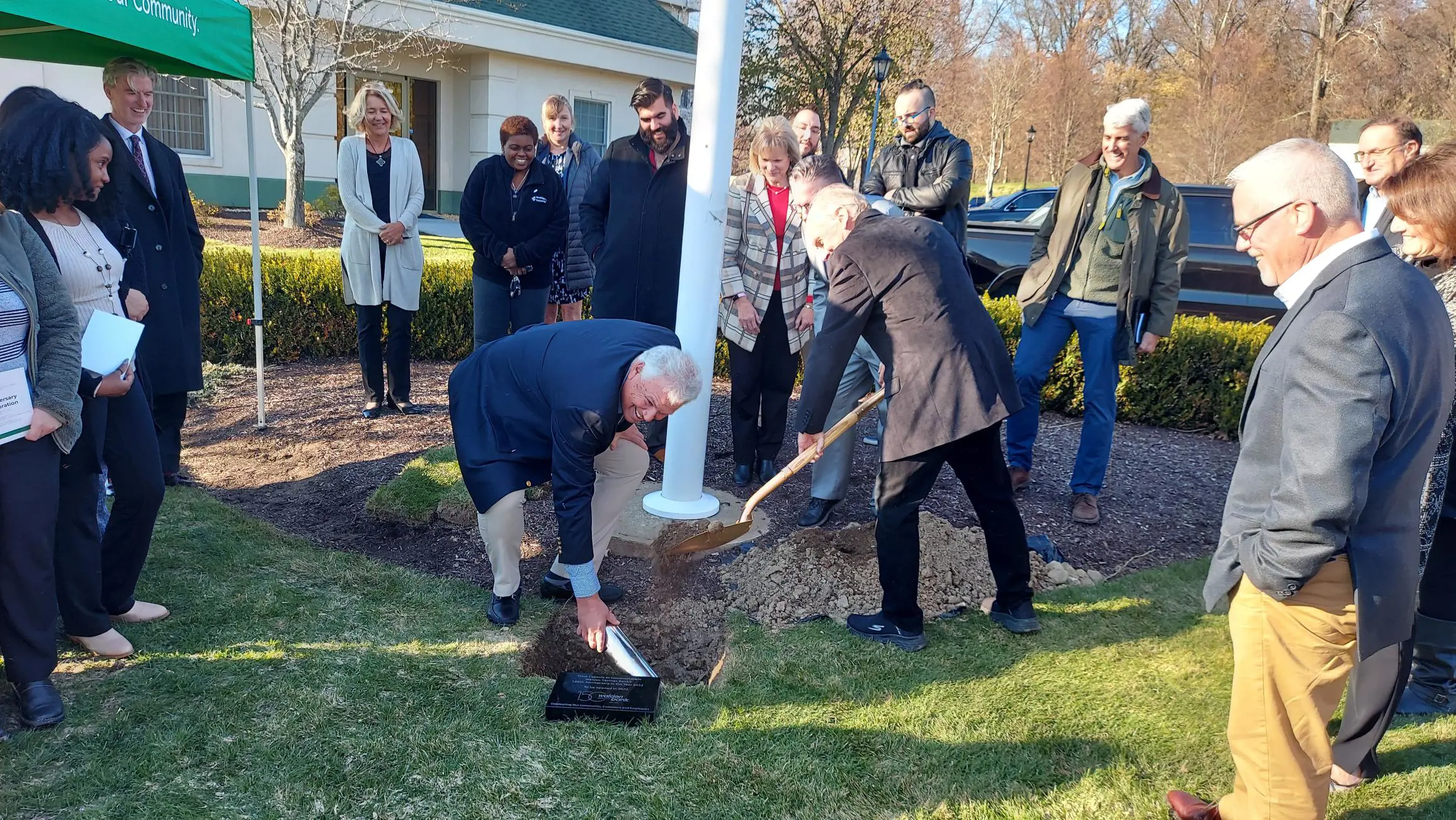 Walden Savings Bank Buries Time Capsule  as 150th Anniversary Commemorations Continue